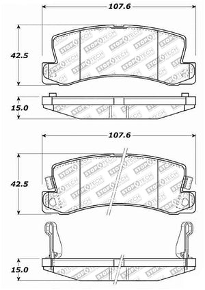 StopTech Street Select Brake Pads - Front