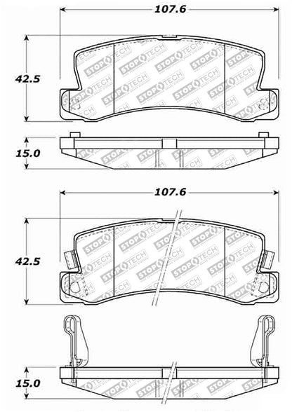 StopTech Street Select Brake Pads - Front