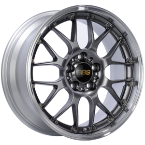 BBS RS-GT 20x9.5 5x114.3 ET38 Diamond Black Center Diamond Cut Lip Wheel -82mm PFS/Clip Required