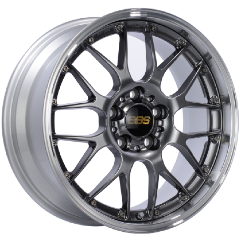 BBS RS-GT 18x9 5x120 ET45 / 72.5 CB Diamond Black Center Diamond Cut Lip Wheel