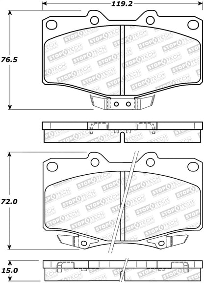 StopTech Street Brake Pads - Front