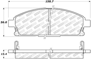 StopTech Street Select Brake Pads - Rear