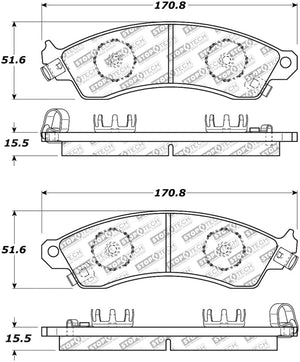 StopTech Street Select Brake Pads - Rear