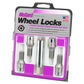 McGard Wheel Lock Bolt Set - 4pk. (Tuner / Cone Seat) M12X1.5 / 17mm Hex / 22.4mm Shank L. - Chrome