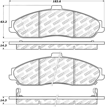 StopTech Street Select Brake Pads - Rear