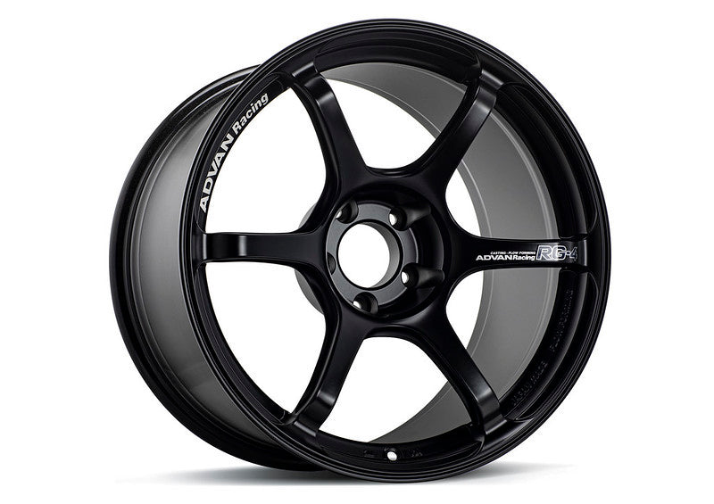 Advan RG-4 18x10.5 +32 5-112 Semi Gloss Black Wheel