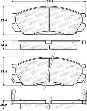 StopTech Street Brake Pads - Rear