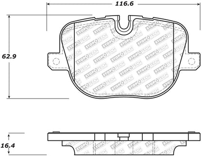 StopTech 10-13 Land Rover Ranger Rover Supercharged Street Select Rear Brake Pads