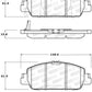 StopTech Sport Performance 13-17 Honda Accord Front Brake Pads