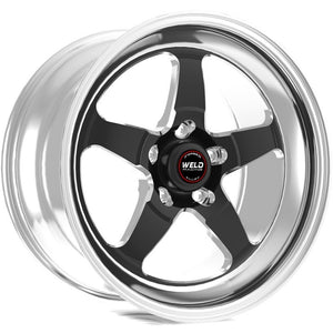 Weld S71 17x10 / 5x4.5 BP / 6.2in. BS Black Wheel (High Pad) - Non-Beadlock