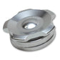 Vibrant 2in OD Aluminum Weld Bungs w/ Polished Aluminum Threaded Cap (incl. O-Ring)