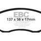 EBC 12+ Scion FR-S 2 Yellowstuff Front Brake Pads