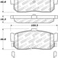 StopTech Street Touring 91-11/00 Infiniti G20/95-10/00 I30/I35 Rear Brake Pads