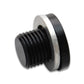 Vibrant M10 x 1.0 Metric Aluminum Port Plug with Crush Washer