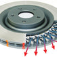 DBA 8/93-94 Nissan Skyline R32 GT-R/95-7/98 R33 & R34 GT-R Front Drilled & Slotted 4000 Series Rotor