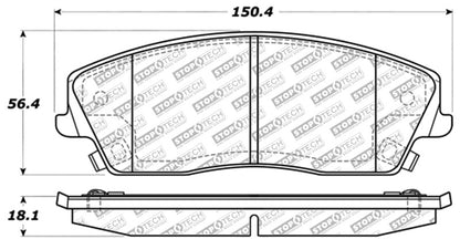 StopTech Street Select Brake Pads - Front