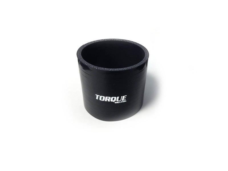 Torque Solution Straight Silicone Coupler: 2.5in Black Universal