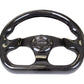 NRG Carbon Fiber Steering Wheel (320mm) Flat Bottom w/Shiny Black Carbon