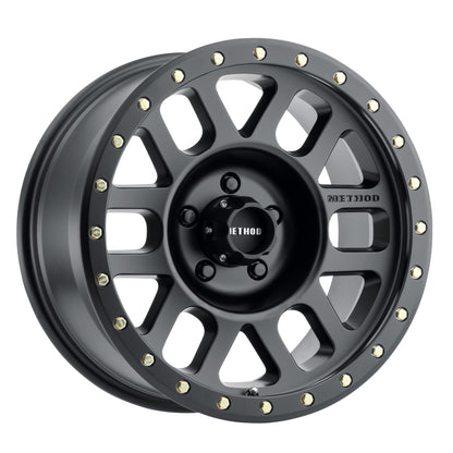 Method MR309 Grid 17x8.5 0mm Offset 5x5 94mm CB Matte Black Wheel