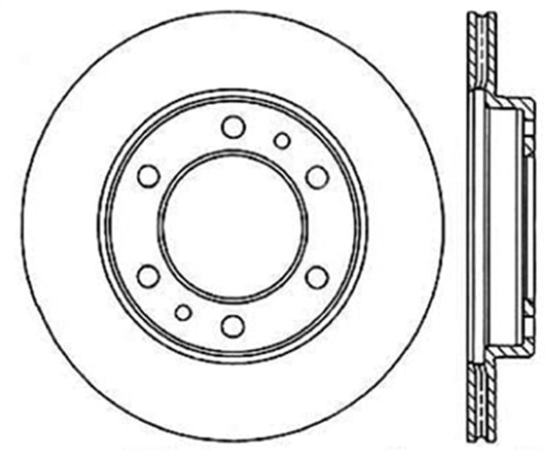 StopTech 81-89 Toyota Land Cruiser Slotted & Drilled Front Rotor