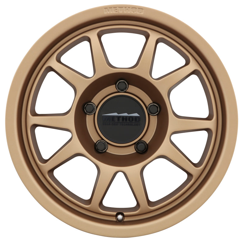 Method MR702 17x7.5 +50mm Offset 5x130 78.1mm CB Method Bronze Wheel