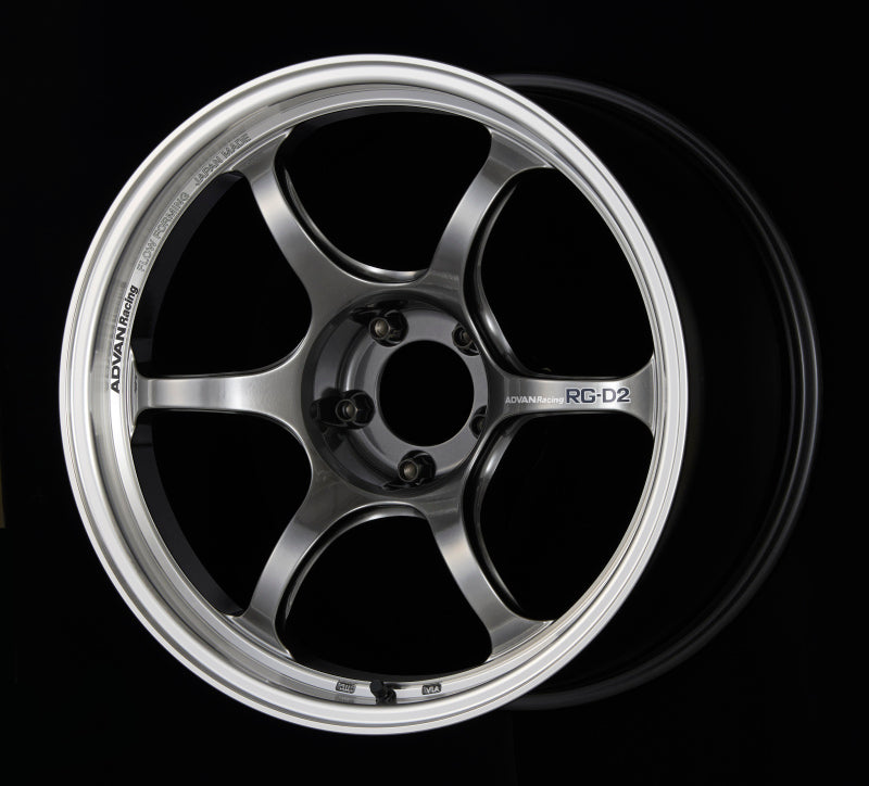 Advan RG-D2 18x9.5 +12 5-114.3 Machining & Racing Hyper Black Wheel