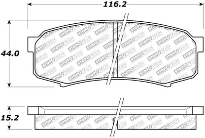 StopTech Street Select Brake Pads - Front