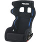 Recaro P1300 GT LW Lightweight Seat - Black Velour/White Logo