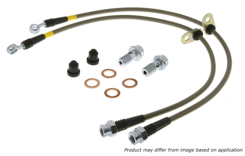 StopTech 07-08 Toyota Tundra Front Stainless Steel Brake Lines