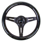 NRG Classic Wood Grain Steering Wheel (310mm) Black Sparkle w/Blk 3-Spoke Center