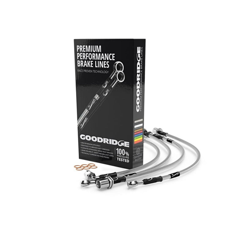 Goodridge 13-17 Volkswagen CC (w/Rear Banjo Style Fittings/PR) Stainless Steel Brake Lines