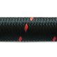 Vibrant -8 AN Two-Tone Black/Red Nylon Braided Flex Hose (5 foot roll)