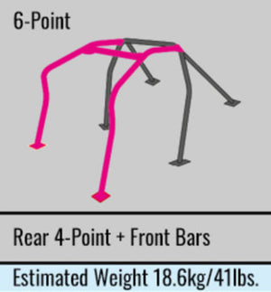 Cusco Roll Cage Chro-Moly 6P 4 Passenger GVB (S/O / No Cancel)