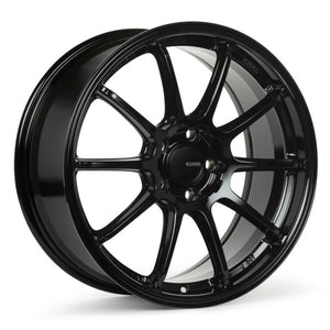 Enkei TRIUMPH 18x8.5 5x100 45mm Offset 72.6mm Bore Gloss Black Wheel