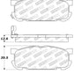 StopTech Performance 01-05 Miata w/ Sport Suspension Rear Brake Pads D891