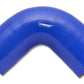 Vibrant 4 Ply Reinforced Silicone Elbow Connector - 2.5in I.D. - 90 deg. Elbow (BLUE)