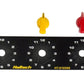 Haltech Triple Switch Panel Kit w/Yellow & Red Knobs