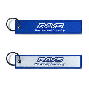 RAYS Official Key Tag 24S 142mm x 29mm Key Ring 30mm