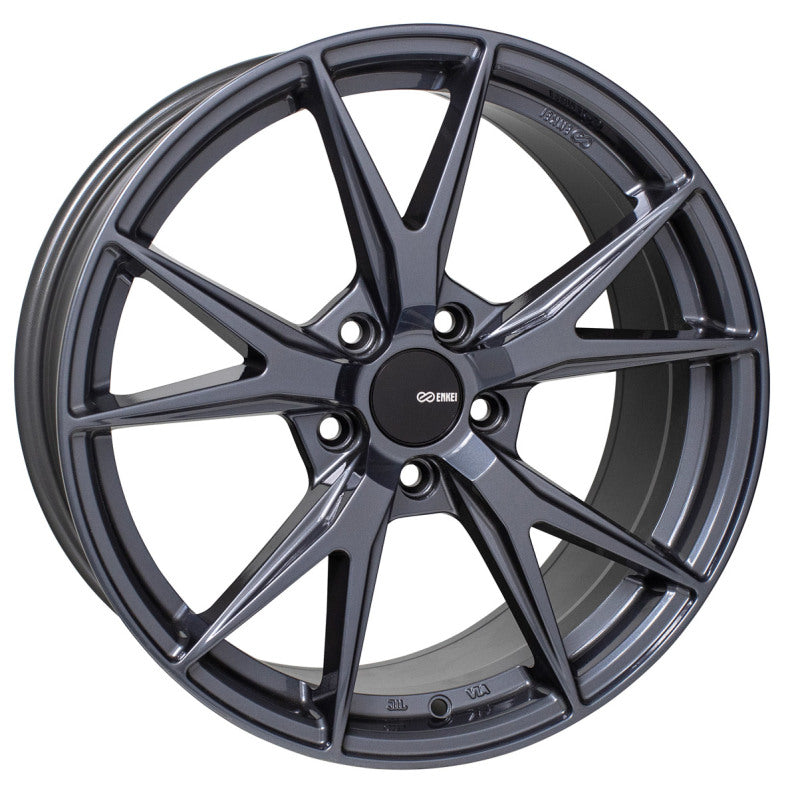 Enkei Phoenix 18x8 45mm Offset 5x112 72.6mm Bore Blue Gunmetal Wheel