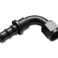 Vibrant -4AN Push-On 90 Deg Hose End Fitting - Aluminum