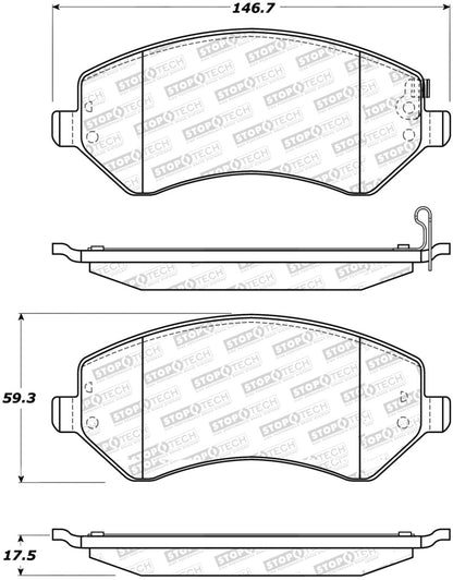 StopTech Street Select Brake Pads