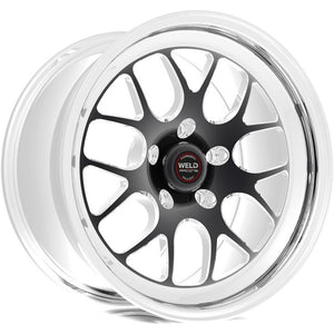 Weld S77 RT-S HD 20x5 / 6x5.5 BP / 2.5in BS Black Wheel (HD Low Pad) 3.540 ID - Non-Beadlock