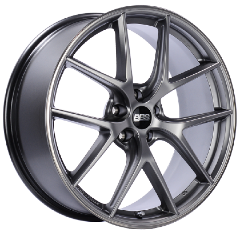 BBS CI-R 19x9 5x112 ET42 Platinum Silver Polished Rim Protector Wheel -82mm PFS/Clip Required