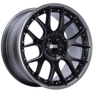 BBS CH-RII 21x11.5 5x120 ET36 Satin Black Center Platinum Lip SS Rim Prot Wheel PFS Req w/MS Etching