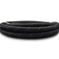 Vibrant -4 AN Two-Tone Black/Blue Nylon Braided Flex Hose (5 foot roll)