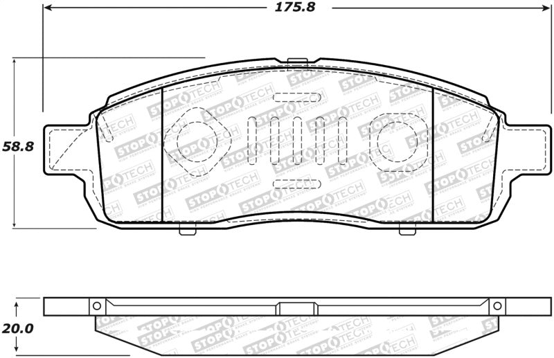 StopTech Street Select Brake Pads