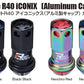 Project Kics 14x1.25 R40 Iconix Lock & Lug Nuts - Neo Chrome (16+4 Locks)