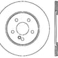 StopTech 05-09 MB CLS500/CLS550 / 04-13 ES320/ES350 / 03-09 E500/E550 Rear Drilled Brake Rotor