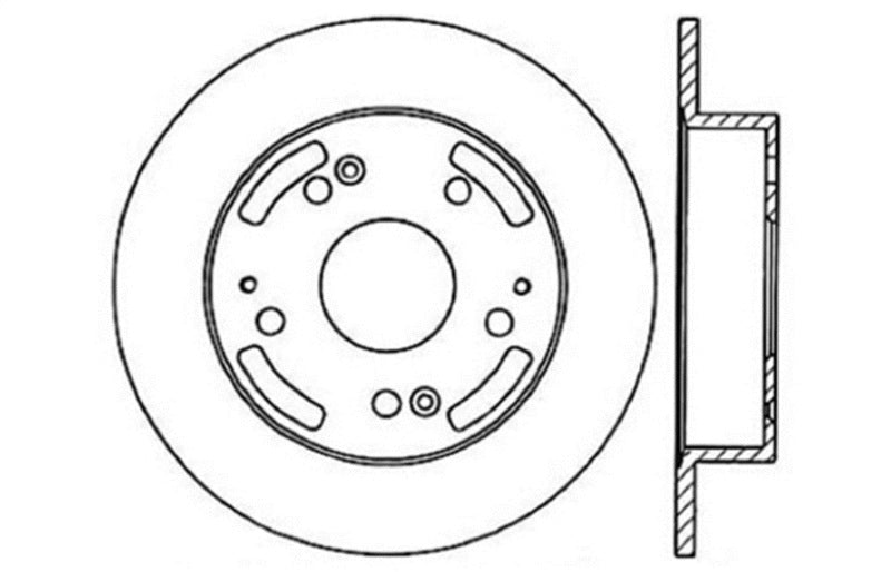 StopTech 97-01 Integra Type R/02-06 RSX/RSX Type S / 98-02 Honda Accord Drilled Right Rear Rotor