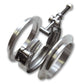 Vibrant T304 SS V-Band Flange Assembly for 2in O.D. Tubing incl 2 V-Band flanges & 1 V-Band Clamp